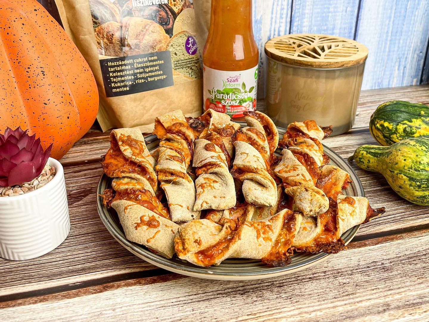 gluténmentes pizzás rúd recept