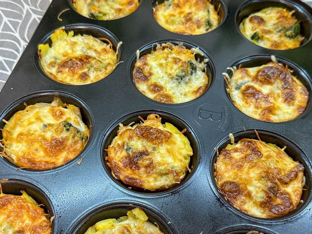 Nyomott krumpli sajttal brokkolival