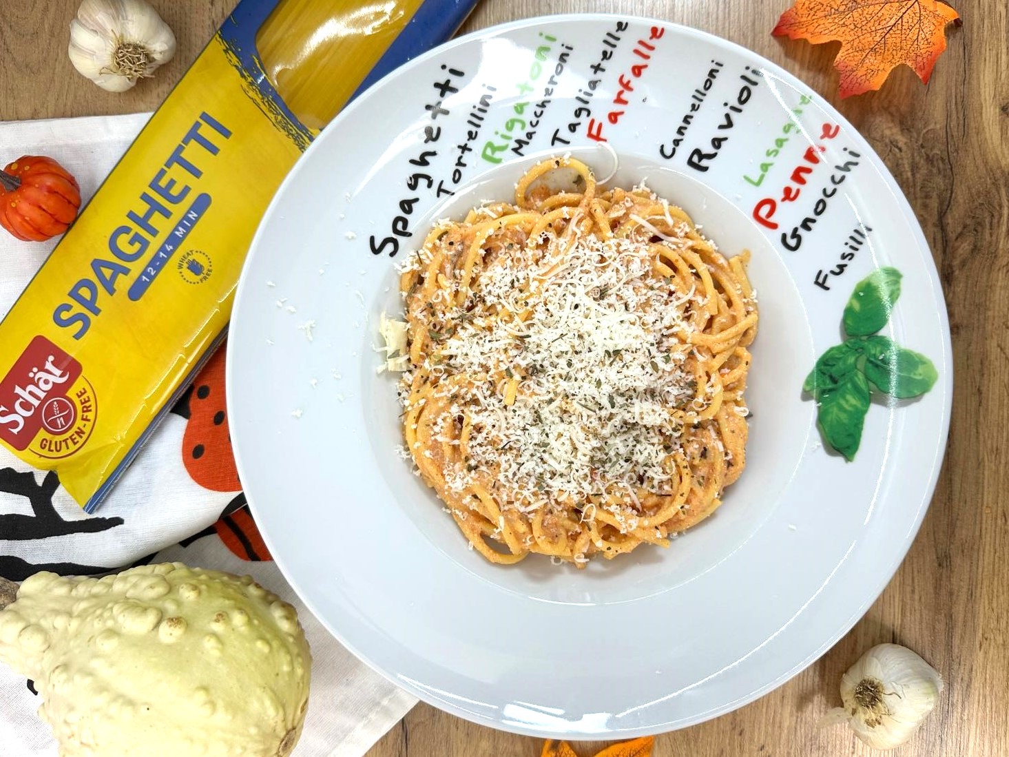 Sült zöldségkrémes tészta recept